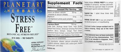 Stress Free label