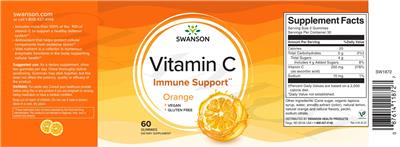 Vitamin C Orange label