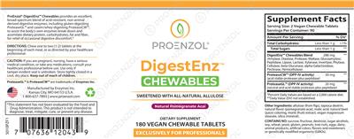 Chewable DigestEnz Natural Pomegranate Acai label