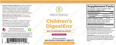 Children's DigestEnz Natural Mixed Berry label