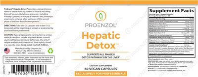 Hepatic Detox label