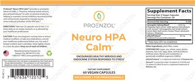 Neuro HPA Calm label