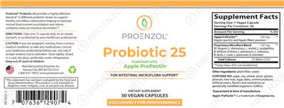 Probiotic 25 label