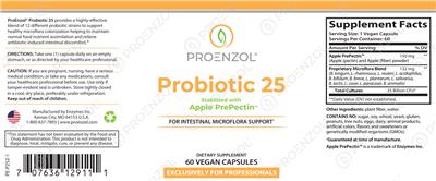 Probiotic 25 label