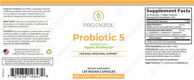 Probiotic 5 label