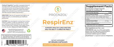 RespirEnz label