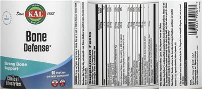 Bone Defense label