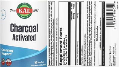 Charcoal Activated label