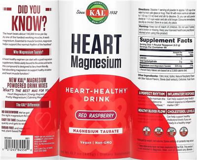 Heart Magnesium Red Raspberry label