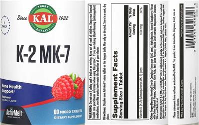 K-2 MK-7 Raspberry label