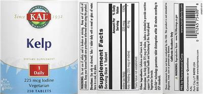 Kelp label