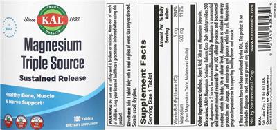 Magnesium Triple Source label