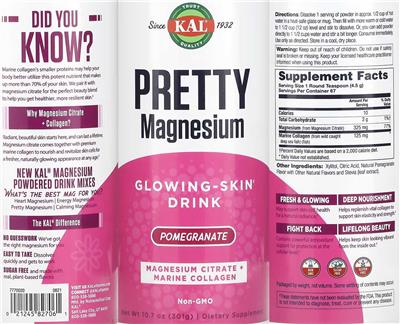 Pretty Magnesium Pomegranate label