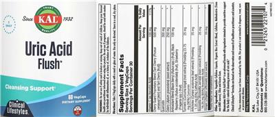 Uric Acid Flush label