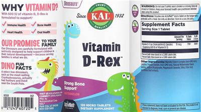 Vitamin D-Rex Watermelon label