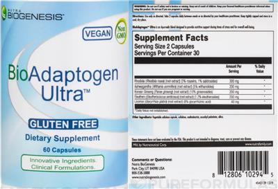 BioAdaptogen Ultra label