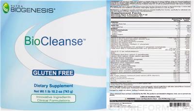 BioCleanse label
