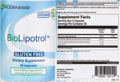 BioLipotrol label