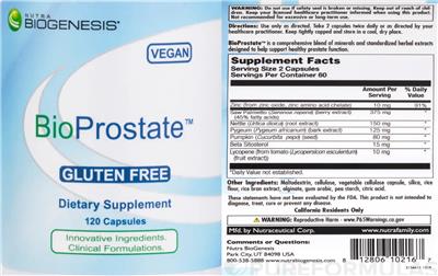 BioProstate label