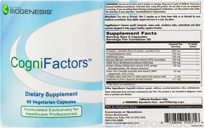 CogniFactors label