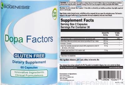 Dopa Factors label