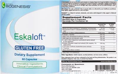 Eskaloft label