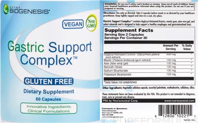 Gastric Support Complex label
