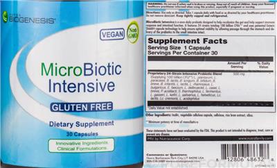 MicroBiotic Intensive label