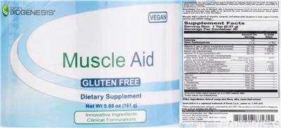 Muscle Aid label