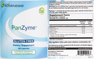 PanZyme label