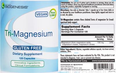 Tri-Magnesium label