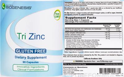 Tri Zinc label