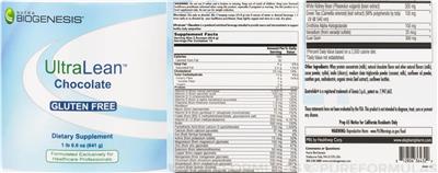UltraLean Chocolate label