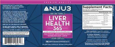 Liver Health 365 label