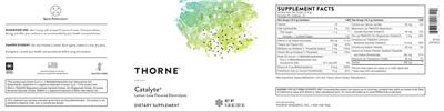 Catalyte Lemon Lime Flavored Electrolytes label