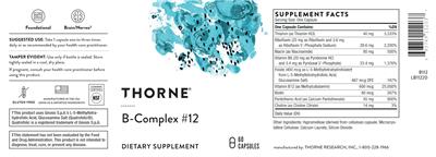 B-Complex #12 label