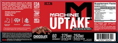 Machine Uptake Chocolate label