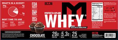 Machine Whey Chocolate label