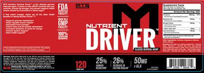 Nutrient Driver label