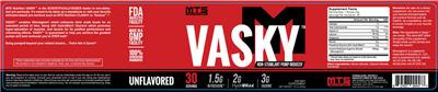 Vasky Unflavored label