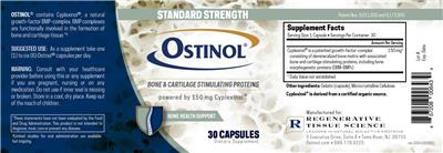 Ostinol Standard Strength label