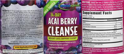 14-Day Acai Berry Cleanse label
