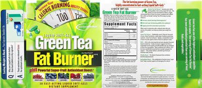 Green Tea Fat Burner label