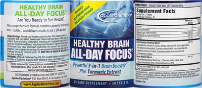 Healthy Brain All-Day Focus label
