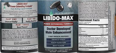 Libido-Max label