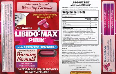 Libido-Max Pink label