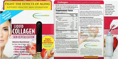 Liquid Collagen Tropical Strawberry & Kiwi Flavored label