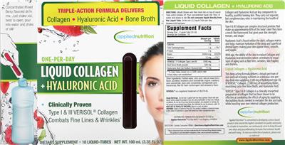 Liquid Collagen Mixed Berry Flavored label