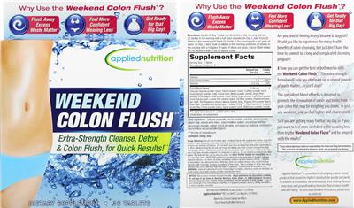 Weekend Colon Flush label