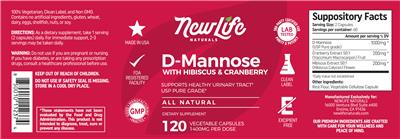 D-Mannose 1400 mg label
